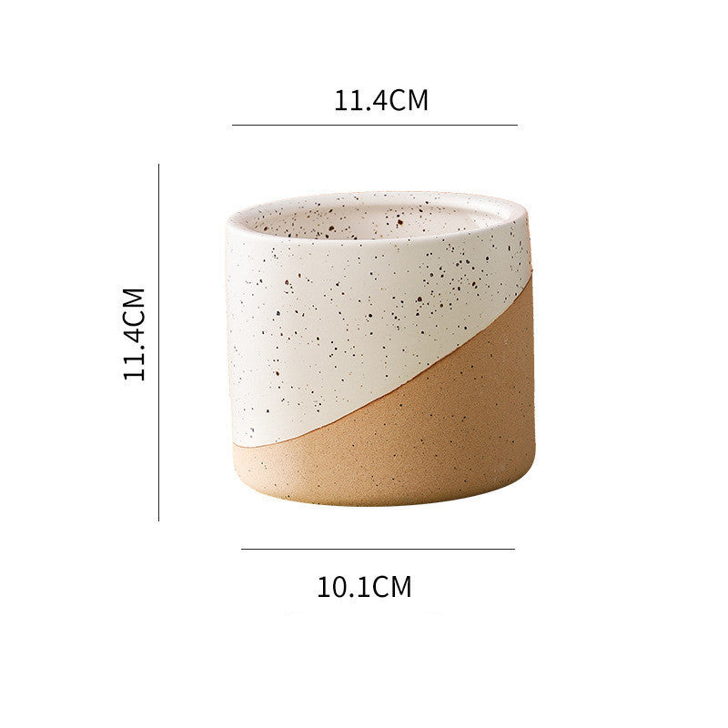 Ceramic Sesame Glazed Planter